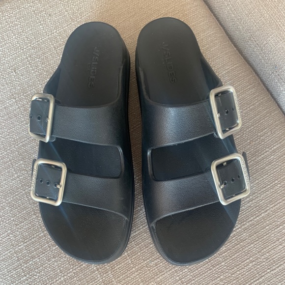 J/Slides Black Platform worn once - Picture 9 of 10